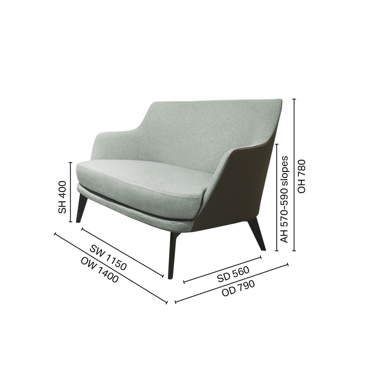 Cullen 2–Seater Sofa